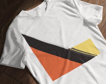 Modern Abstract Geometric T-Shirt #3, Minimalist Geometric Triangle Graphic Tee