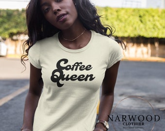 Coffee Queen Shirt | Coffee Tshirt, Womens Tees, Coffee Lover Tshirt