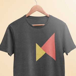 Women's Graphic Tees - Two Triangles Shirt | Modern Tee | Abstract T-shirt | Modern Shirt | Minimalist Tshirt | Women's Tees | Boho Tee