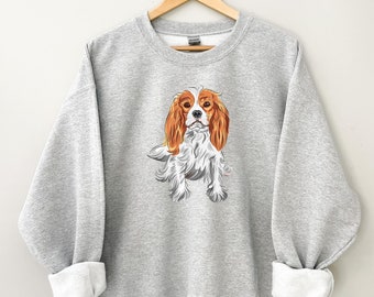 Cavalier King Charles Spaniel Sweatshirt, King Charles Spaniel Mom Shirt, Cavalier King Charles Spaniel Dog, Dog Mom Gift, Cavalier Dog Gift