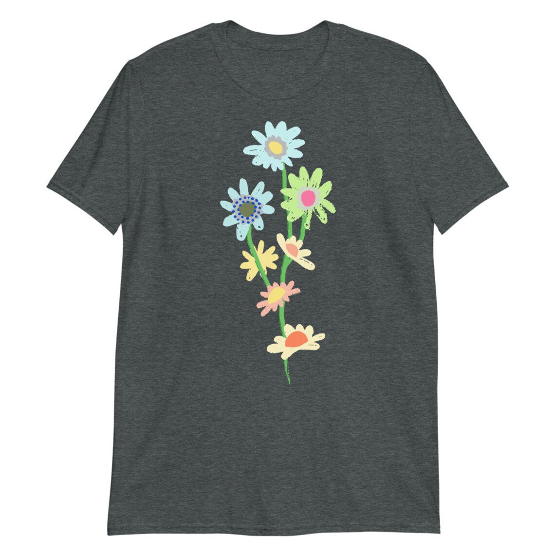 Artsy Daisy Shirt // Women's Clothing Floral TShirt Etsy.de