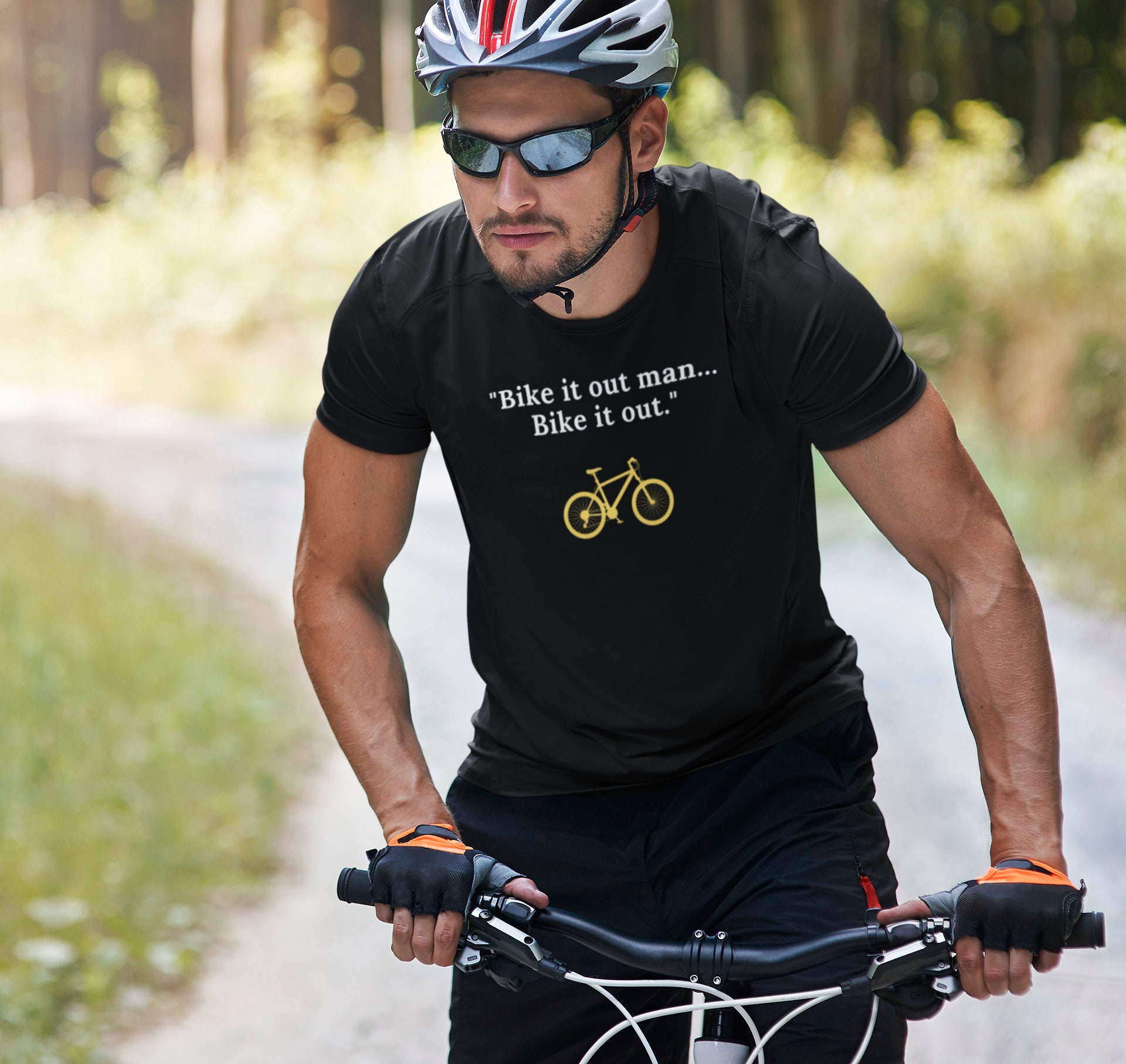 Bike It Out Shirt Cyclist Shirt Bike Rider Biking Shirt | Etsy