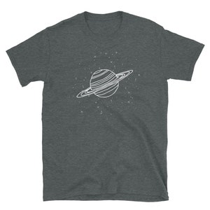 Dark Gray Saturn Tshirt