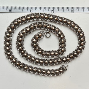 Antique French Chain Necklace - Silver, Gold