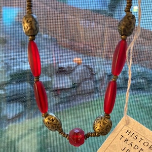 Trade bead necklace - Antique beads