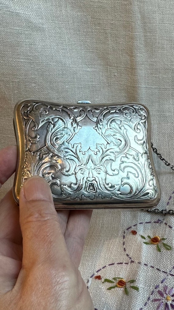 Antique Sterling Purse by R. Blackinton, Engraved 