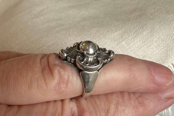 Renaissence Revival Ring, Sterling Silver - image 4