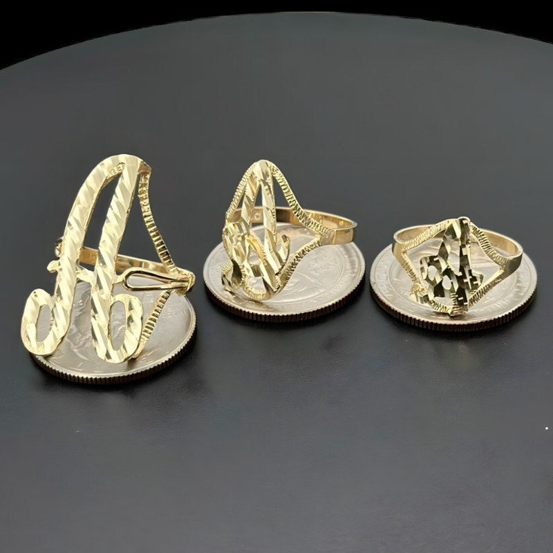 Cursive Name Ring - Etsy