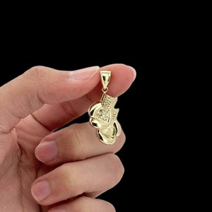 10K イエロー リアルゴールド ボクシンググローブ ボクサーグローブ ペンダント チャーム