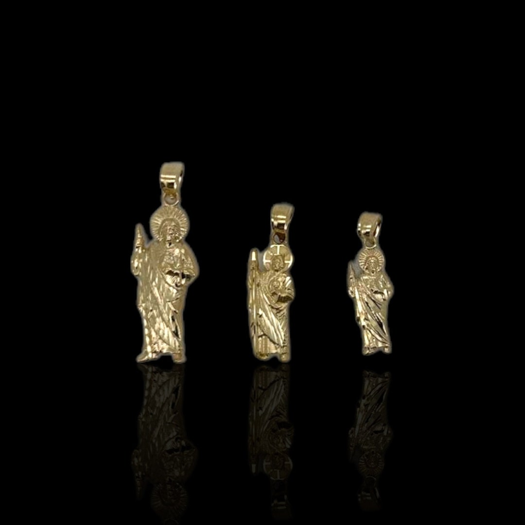 St Jude Pendant - 14k Yellow Gold - Etsy
