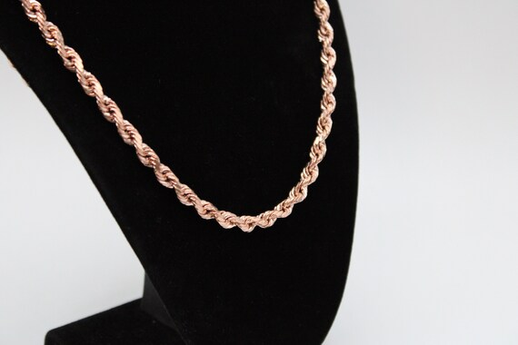 10K ゴールド ロープ チェーン ゴールド ロープ チェーン ネックレス 6  