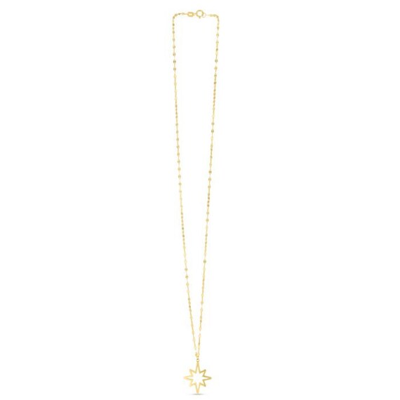 14K Gold Polished North Star Necklace 14K Gold Polished North Star Necklace