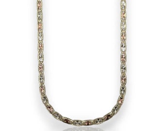 Valentino Tri Color Full Diamond Cut - 10K Solid Gold