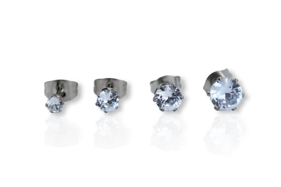 Brillantino, Cristallo Bianco, 4, 5 E 6 Mm, Acciaio Chirurgico - Set - Foto 6