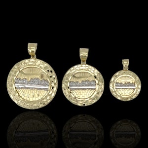 Last Supper Medallion Pendant - 10k Yellow Gold
