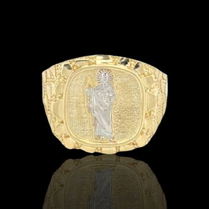 Saint Jude Nugget Ring - 10k Yellow Gold