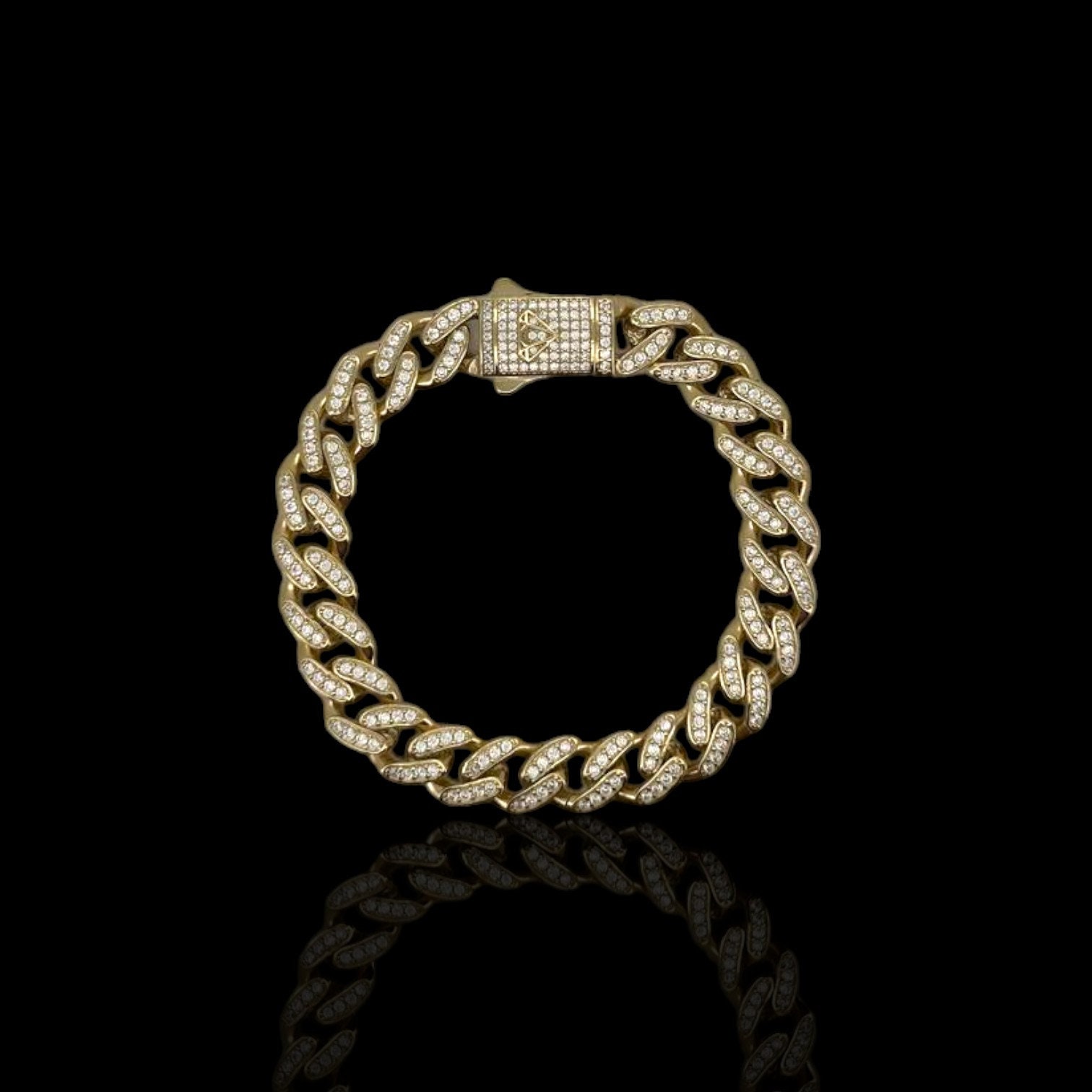 モナコ リンク CZ ブレスレット - 14K イエロー ゴールド - Etsy モナコ リンク CZ ブレスレット - 14K イエロー ゴールド - Etsy