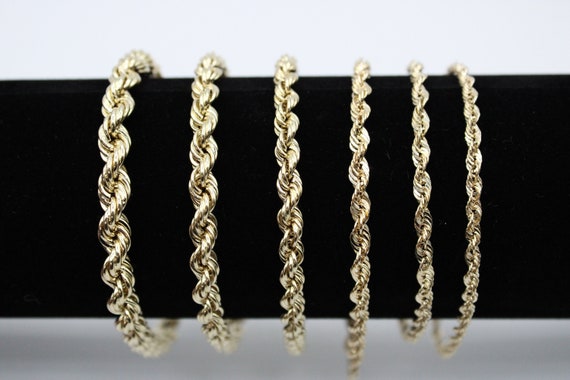 3.5 mm 2024 rope chain 14k