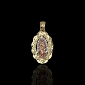 Virgin Guadalupe Pendant - 10K Yellow Gold
