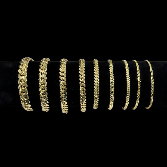 Bracciale A Catena In Corda D'oro Giallo 10K / Bracciale A Catena - Foto 10