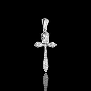 Diamond Cross Necklace / 14k Gold Diamond Cross 0.13 CT / Dainty Diamond Cross / Baptism Gift / Communion / Confirmation / Confirmation /