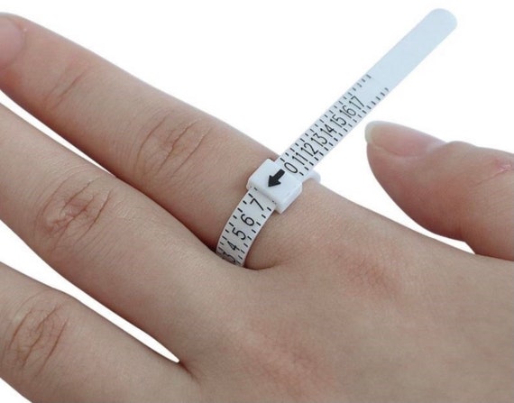  Medidor de dedos para anillos, reutilizable, tallas de anillos  de EE. UU. 1-17 : Arte y Manualidades