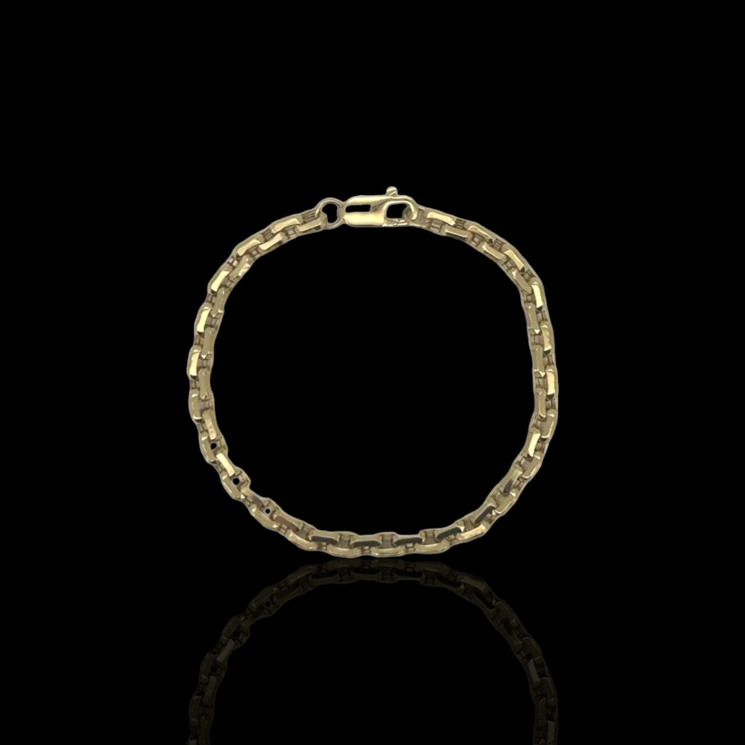 ブレスレット アンカーチェーン - 10K イエローゴールド - Etsy 日本