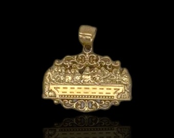 Last Supper Pendant - 14k Yellow Gold