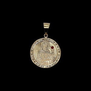 Medallón Virgen De La Altagracia - Oro Amarillo 10K