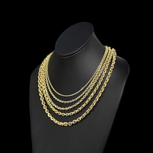 Anchor Link Chain - 10K Yellow Gold
