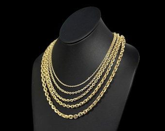 Anchor Link Chain - 10K Yellow Gold