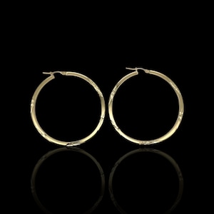 Hoop Earrings - 10K Yellow Gold