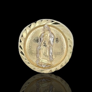 Virgin Mary Ring - 10k Yellow Gold