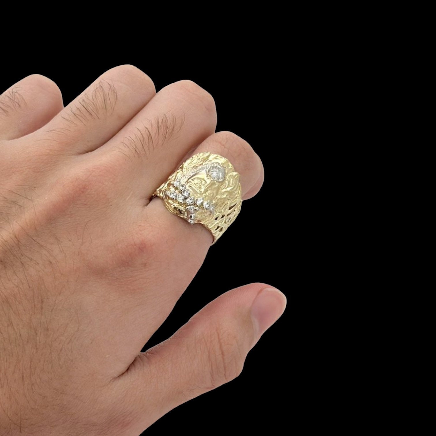 Anello Uomo In Oro Giallo 18 Kt Pieno - Foto 2