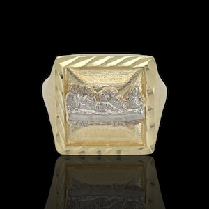 Abendmahl Ring - 10K Gelbgold