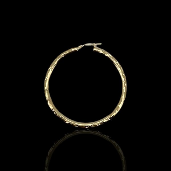 Hoop Earrings - 10K Yellow Gold