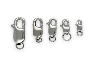 Lobster Claw - 10K White Gold