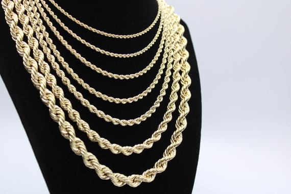 5.5mm Rope 14K Solid Gold Chain