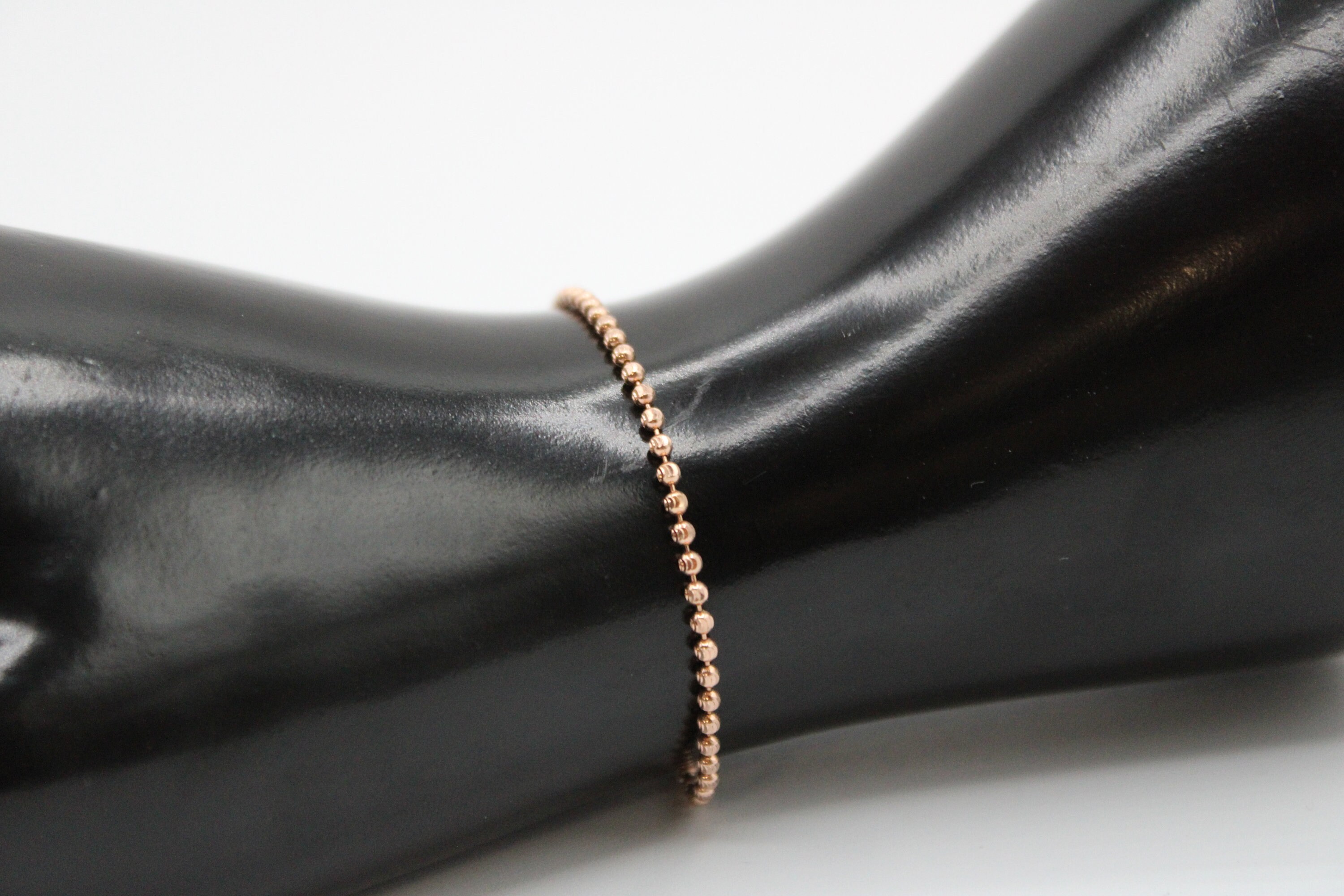 Perlenarmband Mit 585/Gelbgold Kugel-Verschluss Mit Kleinen