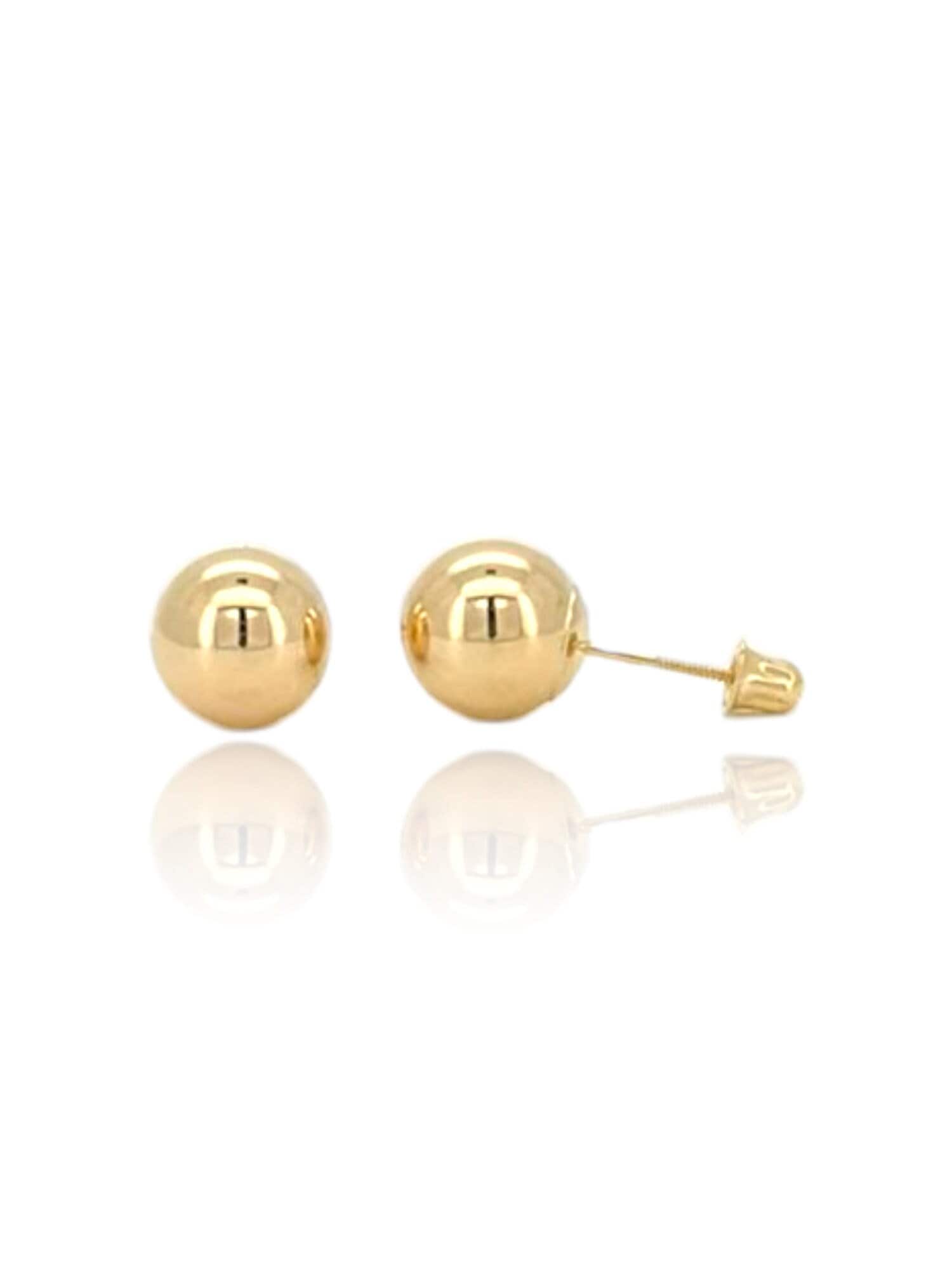 9ct Yellow Gold 4mm Ball Stud Earrings | H.Samuel