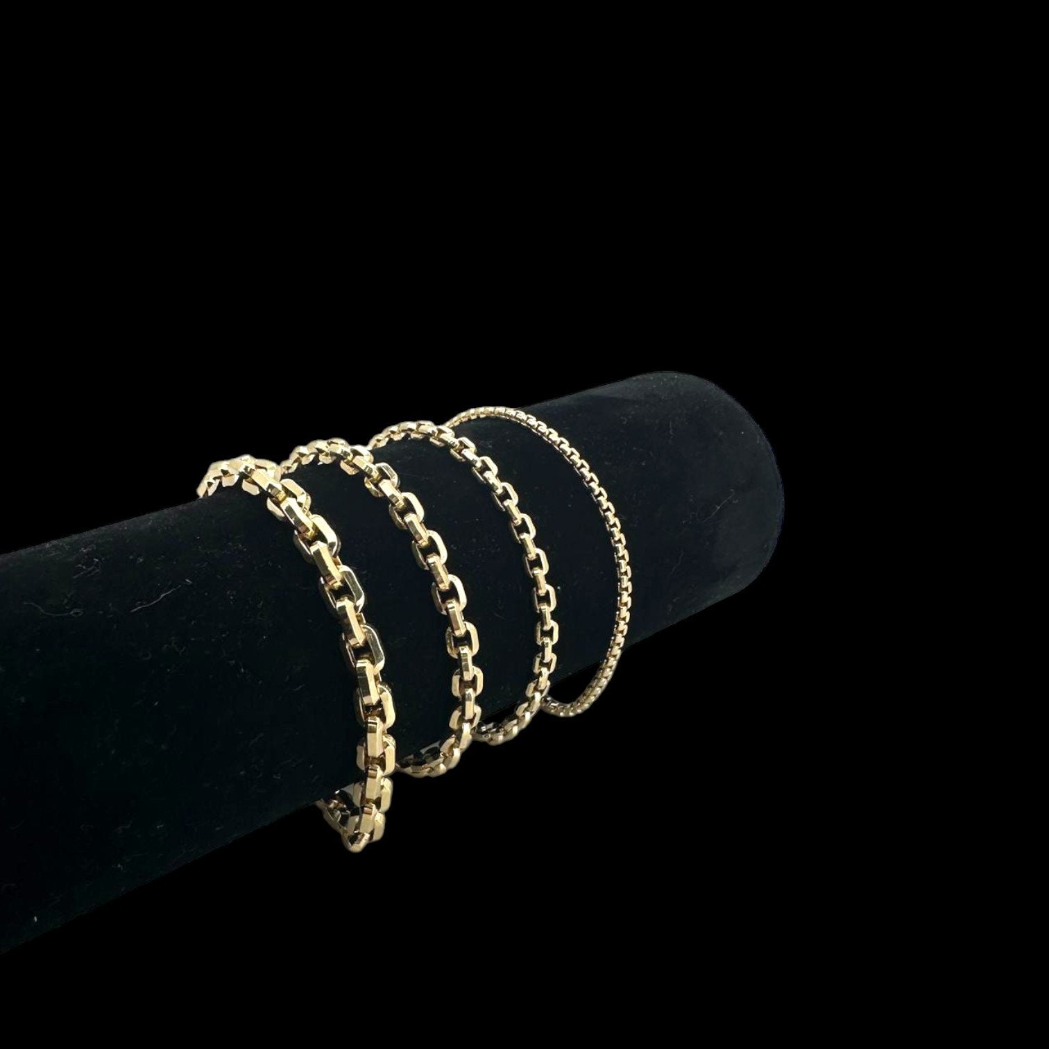 Bracelet Anchor Chain - 10K Yellow Gold - Etsy