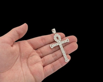 Cross Pendant - 10K Two Tone