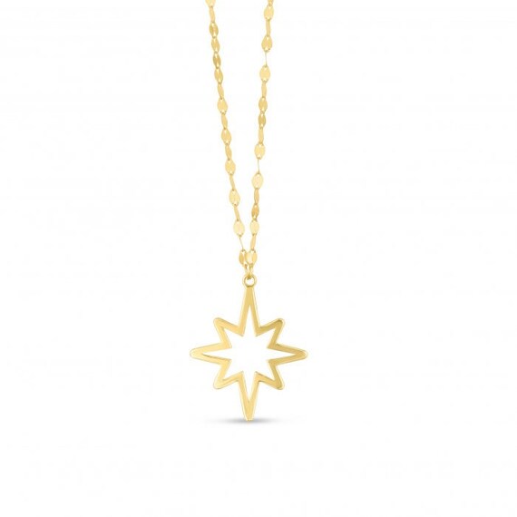 14K Gold Polished North Star Necklace 14K Gold Polished North Star Necklace