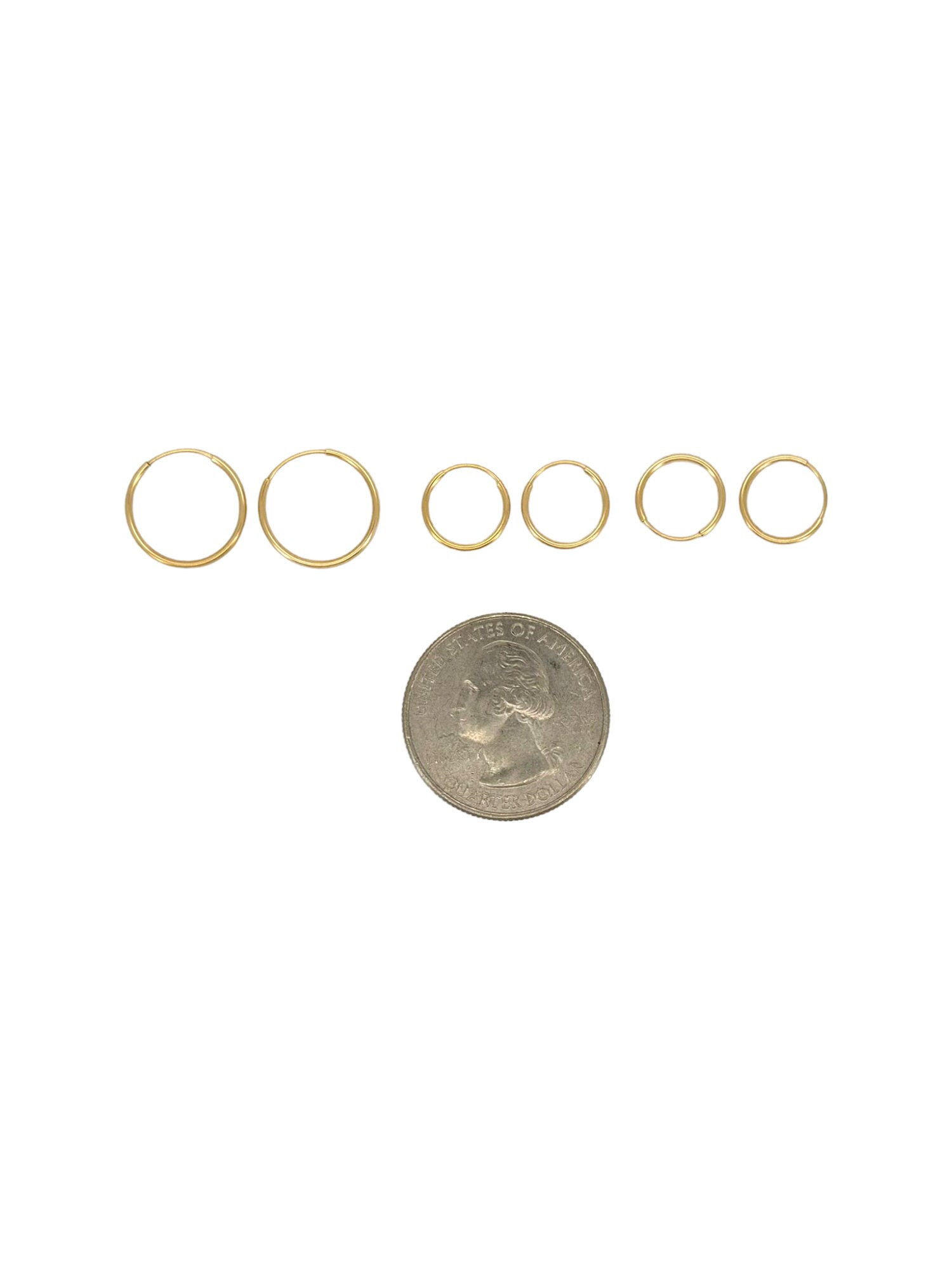 Orecchini flessibili a cerchio senza fine in oro giallo 14 carati 30 mm - cerchi in oro - cerchi 14k - regalo di Natale - regalo di compleanno - regalo di anniversario - Italia