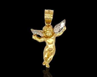 Little Angel Pendant - 10k Yellow Gold