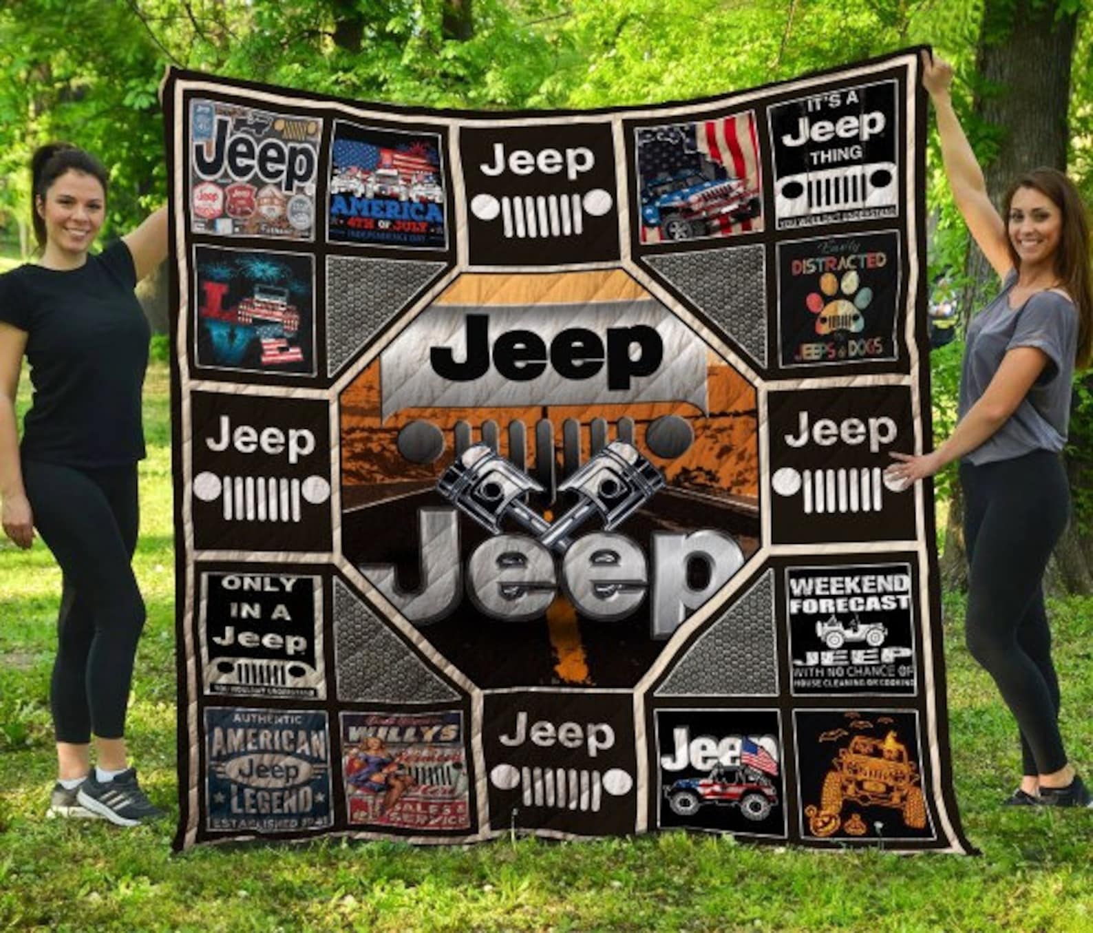 Love Jeep Car Quilt Blanket 11 Gifts For Jeep Lovers Best Etsy