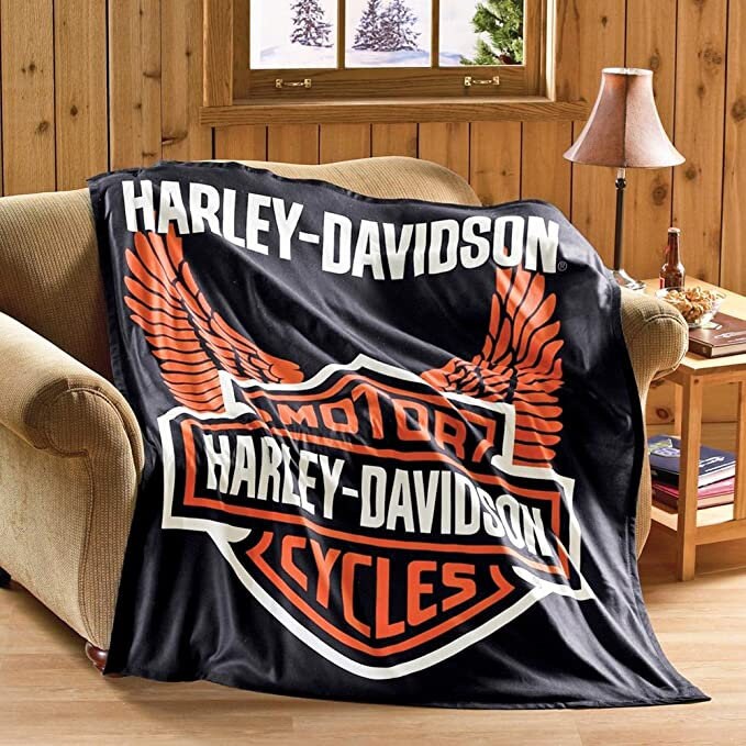 Liebe Motorrad Harley Davidson Premium Decke Allover Print Etsy
