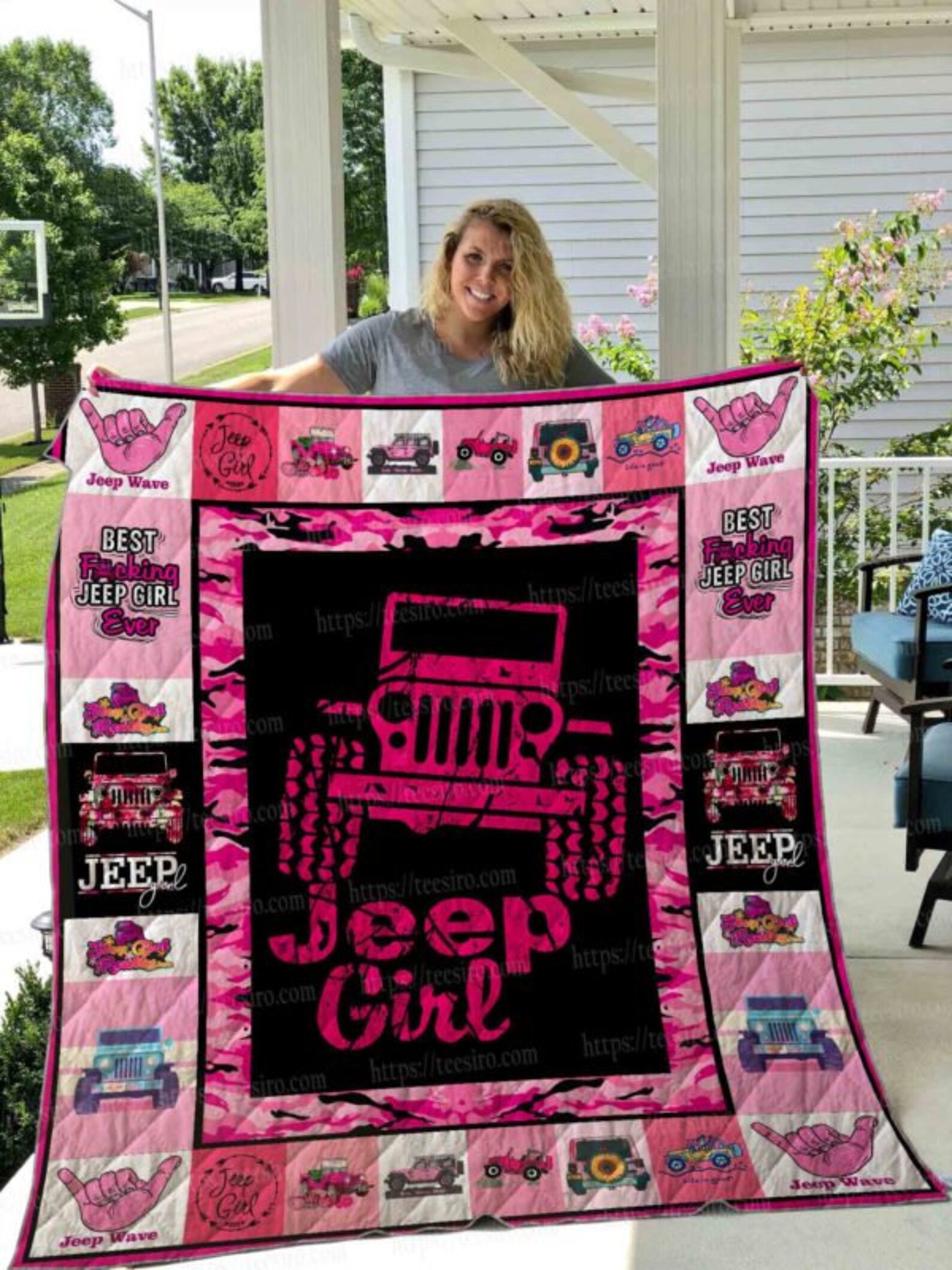 Jeep Girl Quilt And Fleece Blanket Gifts For Jeep Lovers Etsy
