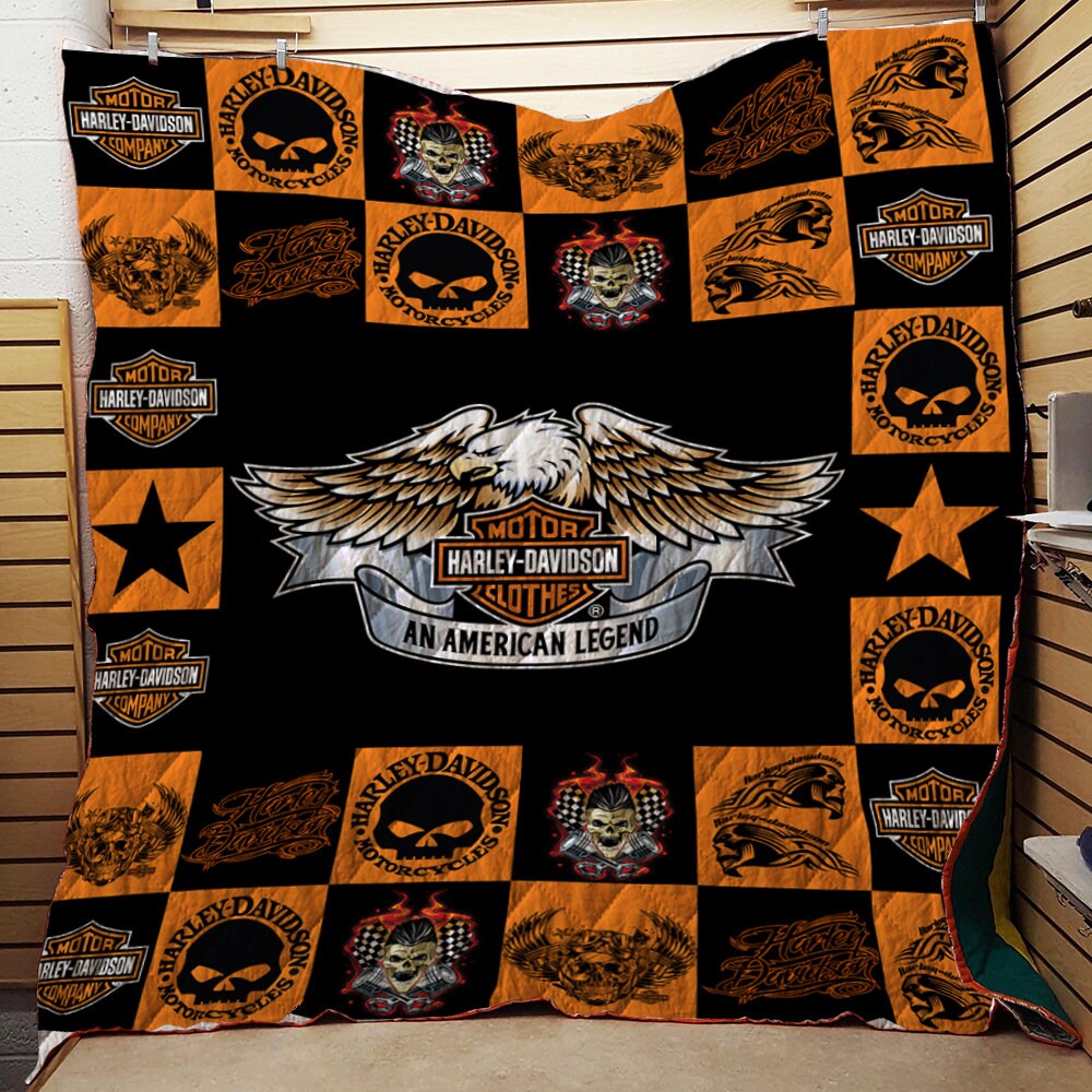 Motorrad Harley Davidson Quilt und Fleece Decke Motorrad Etsy
