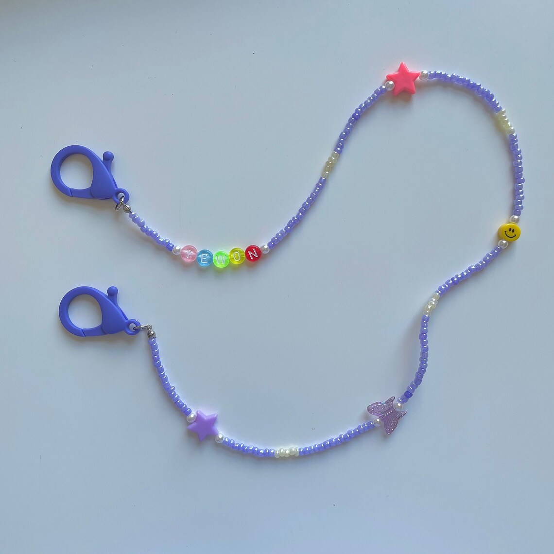 Customized Beaded Mask Strap Custom Beads Mask Strap Etsy